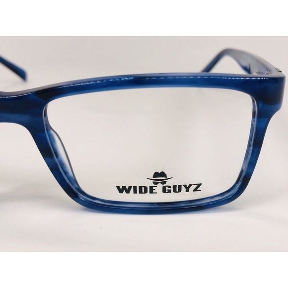 New Wide Guyz Blue Marble BIG AL Eyeglasses 58mm for The Stylish Large Man - Picture 9 of 11